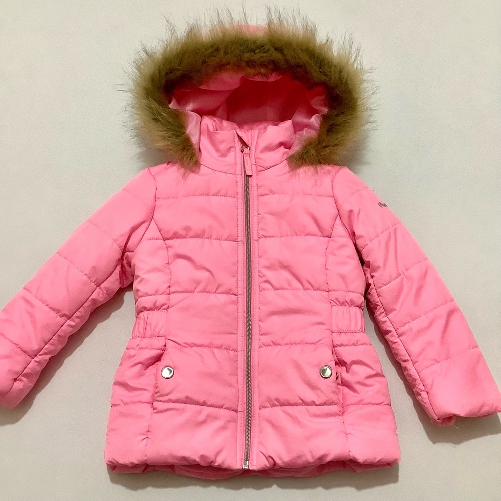 Protection System pink puffer winter snow toddler jacket